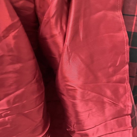 Department Five Maxi Red Plaid Skirt Womens Sz L Lined Made in Italy Heavy Wool - Picture 4 of 6